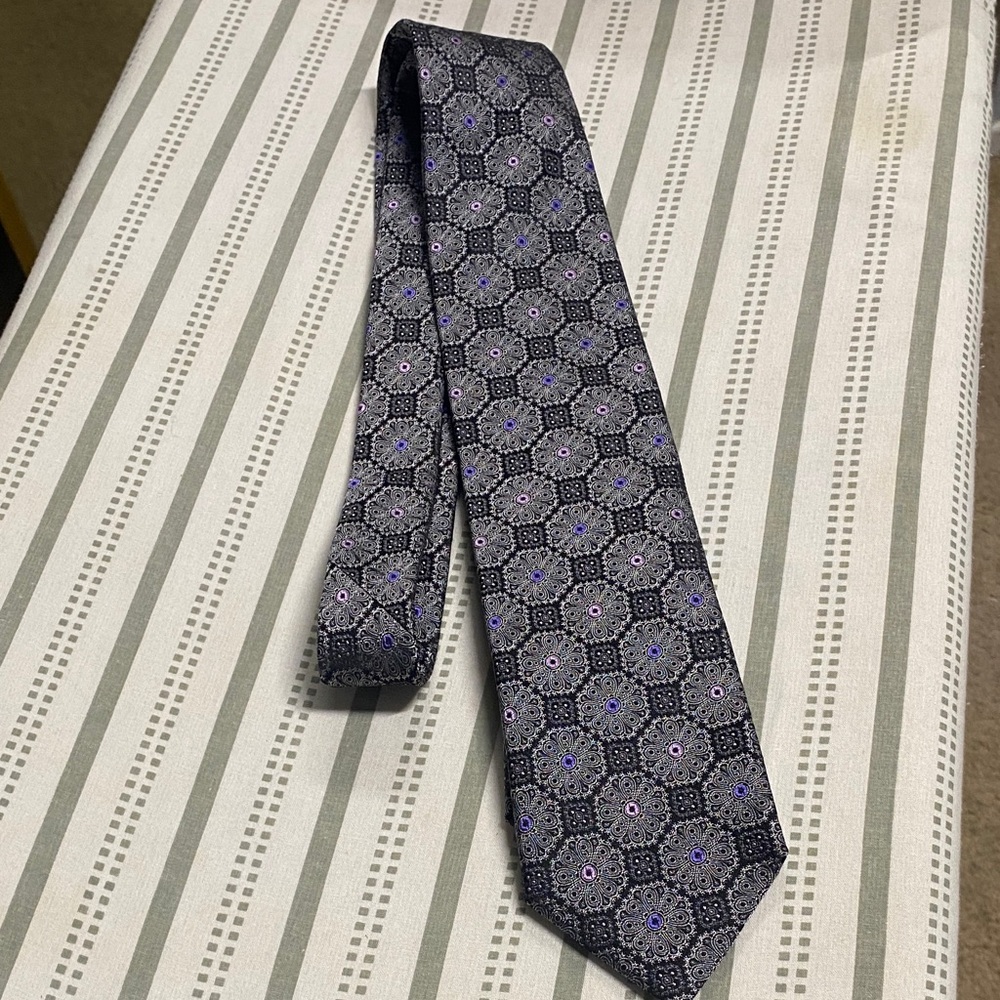 Canali 100#silk tie